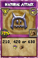 Wizard101 Storm spell card: Natural Attack, Spell ID 13363