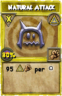 Wizard101 Myth spell card: Natural Attack, Spell ID 13790