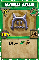 Wizard101 Life spell card: Natural Attack, Spell ID 13612