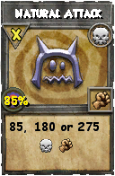 Wizard101 Death spell card: Natural Attack, Spell ID 13468