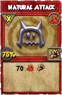 Wizard101 Fire spell card: Natural Attack, Spell ID 13004