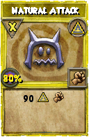 Wizard101 Myth spell card: Natural Attack, Spell ID 13371