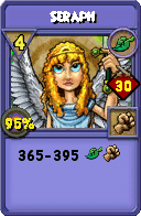 Wizard101 Life spell card: Seraph, Spell ID 13717
