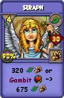 Wizard101 Life spell card: Seraph, Spell ID 13716