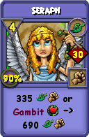 Wizard101 Life spell card: Seraph, Spell ID 13351