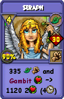 Wizard101 Life spell card: Seraph, Spell ID 13350