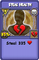 Wizard101 Death spell card: Steal Health, Spell ID 13676
