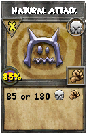 Wizard101 Death spell card: Natural Attack, Spell ID 14004