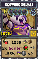 Wizard101 Shadow spell card: Glowbug Squall, Spell ID 14048
