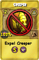Wizard101 Myth spell card: Creeper, Spell ID 14051