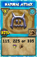 Wizard101 Ice spell card: Natural Attack, Spell ID 14058