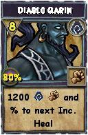 Wizard101 Shadow spell card: Diablo Qarin, Spell ID 14060