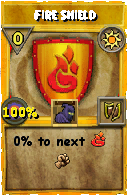 Wizard101 Sun spell card: Fire Shield, Spell ID 14068