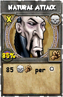 Wizard101 Death spell card: Natural Attack, Spell ID 14083