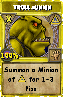 Wizard101 Myth spell card: Troll Minion, Spell ID 14095