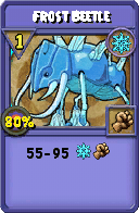 Wizard101 Ice spell card: Frost Beetle, Spell ID 14115