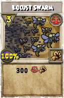 Wizard101 Balance spell card: Locust Swarm, Spell ID 14126