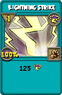 Wizard101 Storm spell card: Lightning Strike, Spell ID 14169