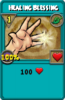 Wizard101 Life spell card: Healing Blessing, Spell ID 14170
