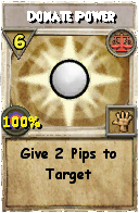 Wizard101 Balance spell card: Donate Power, Spell ID 14190