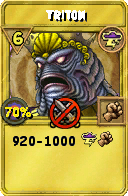 Wizard101 Storm spell card: Triton, Spell ID 14199