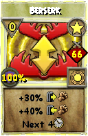 Wizard101 Star spell card: Berserk, Spell ID 14206