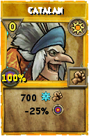 Wizard101 Sun spell card: Catalan, Spell ID 14215