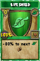 Wizard101 Life spell card: Life Shield, Spell ID 14218