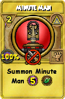 Wizard101 Myth spell card: Minute Man, Spell ID 14228