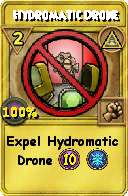 Wizard101 Myth spell card: Hydromatic Drone, Spell ID 14255