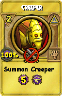 Wizard101 Myth spell card: Creeper, Spell ID 14265