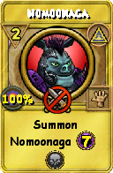 Wizard101 Myth spell card: Nomoonaga, Spell ID 14278