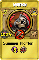 Wizard101 Myth spell card: Norton, Spell ID 14285
