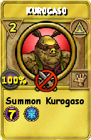 Wizard101 Myth spell card: Kurogaso, Spell ID 14303