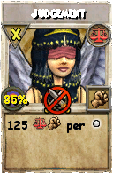 Wizard101 Balance spell card: Judgement, Spell ID 14317
