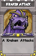 Wizard101 School 16 spell card: Kraken Attack, Spell ID 14340