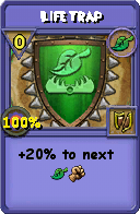 Wizard101 Life spell card: Life Trap, Spell ID 14351