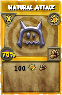 Wizard101 Sun spell card: Natural Attack, Spell ID 14393