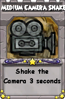 Wizard101 School 16 spell card: Medium Camera Shake, Spell ID 14397