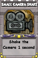 Wizard101 School 16 spell card: Small Camera Shake, Spell ID 14398