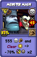 Wizard101 Death spell card: Monster Mash, Spell ID 14409