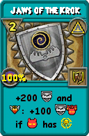 Wizard101 Myth spell card: Jaws of the Krok, Spell ID 14413
