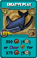 Wizard101 Myth spell card: Creative Play, Spell ID 14414