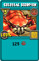 Wizard101 Balance spell card: Colossal Scorpion, Spell ID 14415