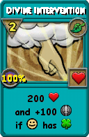 Wizard101 Life spell card: Divine Intervention, Spell ID 14431