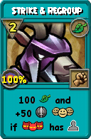 Wizard101 Life spell card: Strike & Regroup, Spell ID 14436