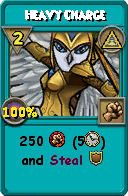Wizard101 Myth spell card: Heavy Charge, Spell ID 14448
