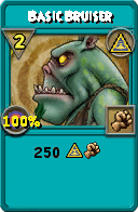 Wizard101 Myth spell card: Basic Bruiser, Spell ID 14452