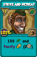 Wizard101 Life spell card: Strike and Retreat, Spell ID 14463