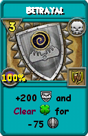 Wizard101 Death spell card: Betrayal, Spell ID 14465